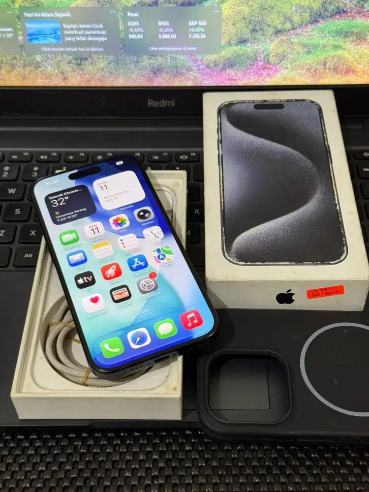 Iphone 15 Pro 128 iBox Mulus Fullset Original