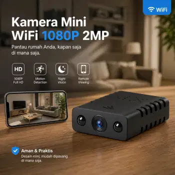 Kamera CCTV Indoor Mini WiFi IP Camera IR Detection 1080P 2MP