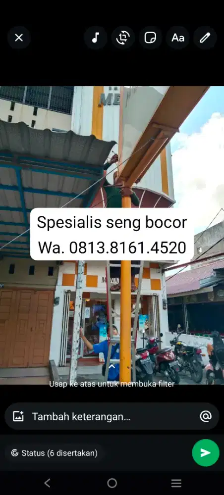 Genteng bocor seng talang atap rumah lantai dinding merembes pipa