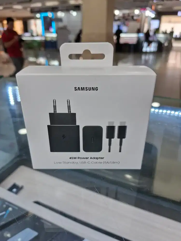 SAMSUNG | 45W Power Adapter, Low Standby, USB-C Cable (5A/1.8m)