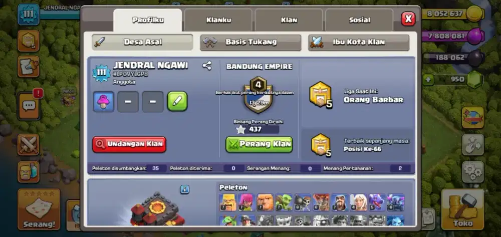 Akun coc th 10 max
