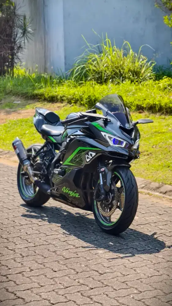 Kawasaki zx25r 2023 Grey Green Modif banyak, siap gas