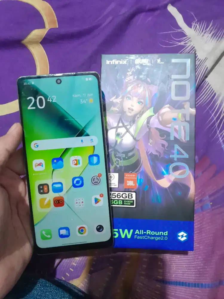 Infinix note 40 fulset 8/256
