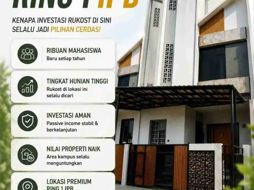 Di jual bangunan kost ready stock 7 k.tidur (QIARA)
