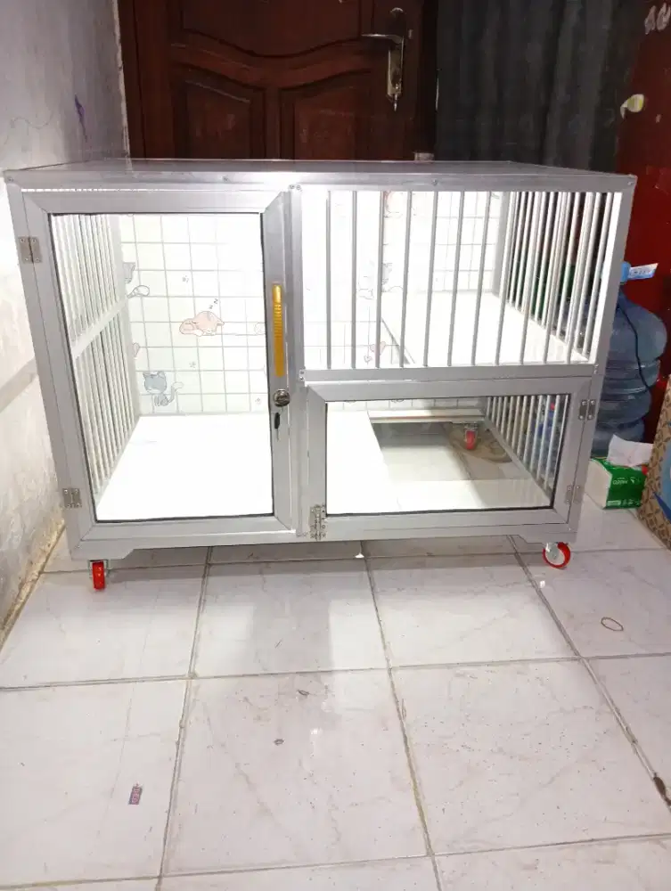 Kandang kucing alumunium