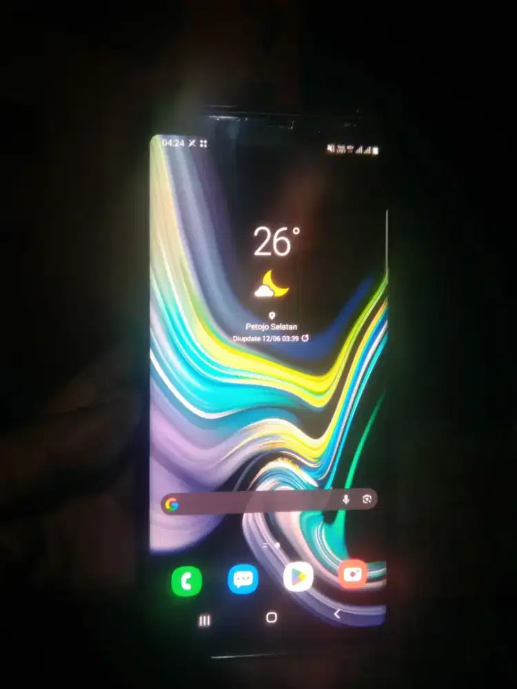 Samsung Galaxi Note9 layar ory Minus sedow