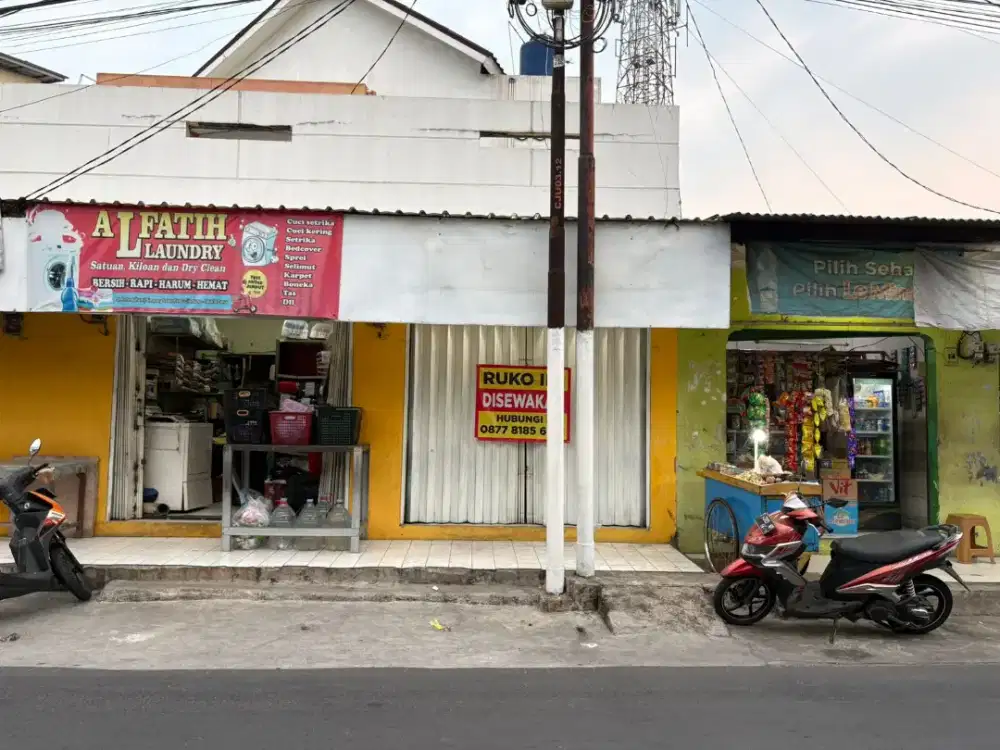 Disewakan Ruko 1 Lantai - Strategis di Jl Pertengahan Cijantung