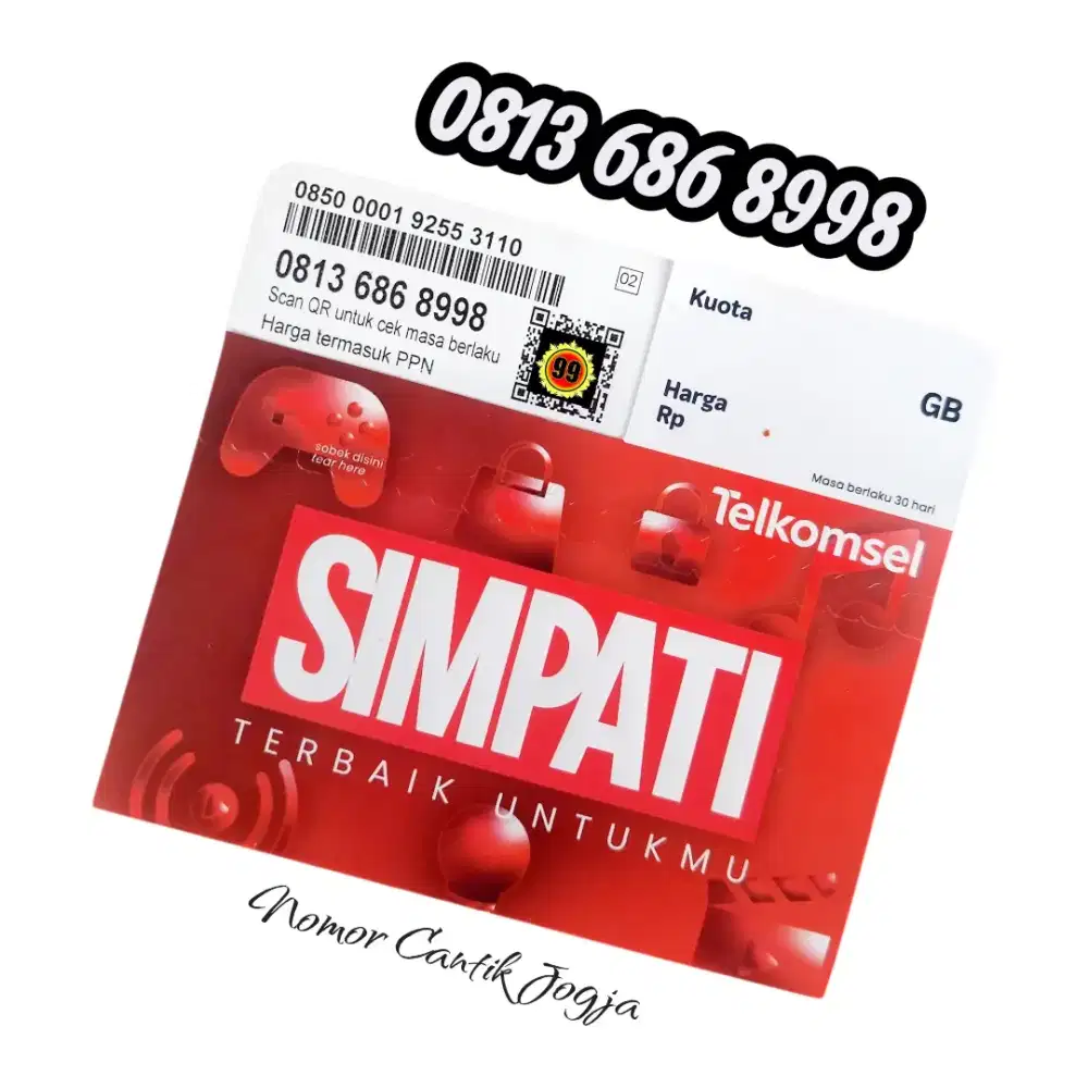 Nomor Cantik Simpati 11 Digit 8998 Hoki