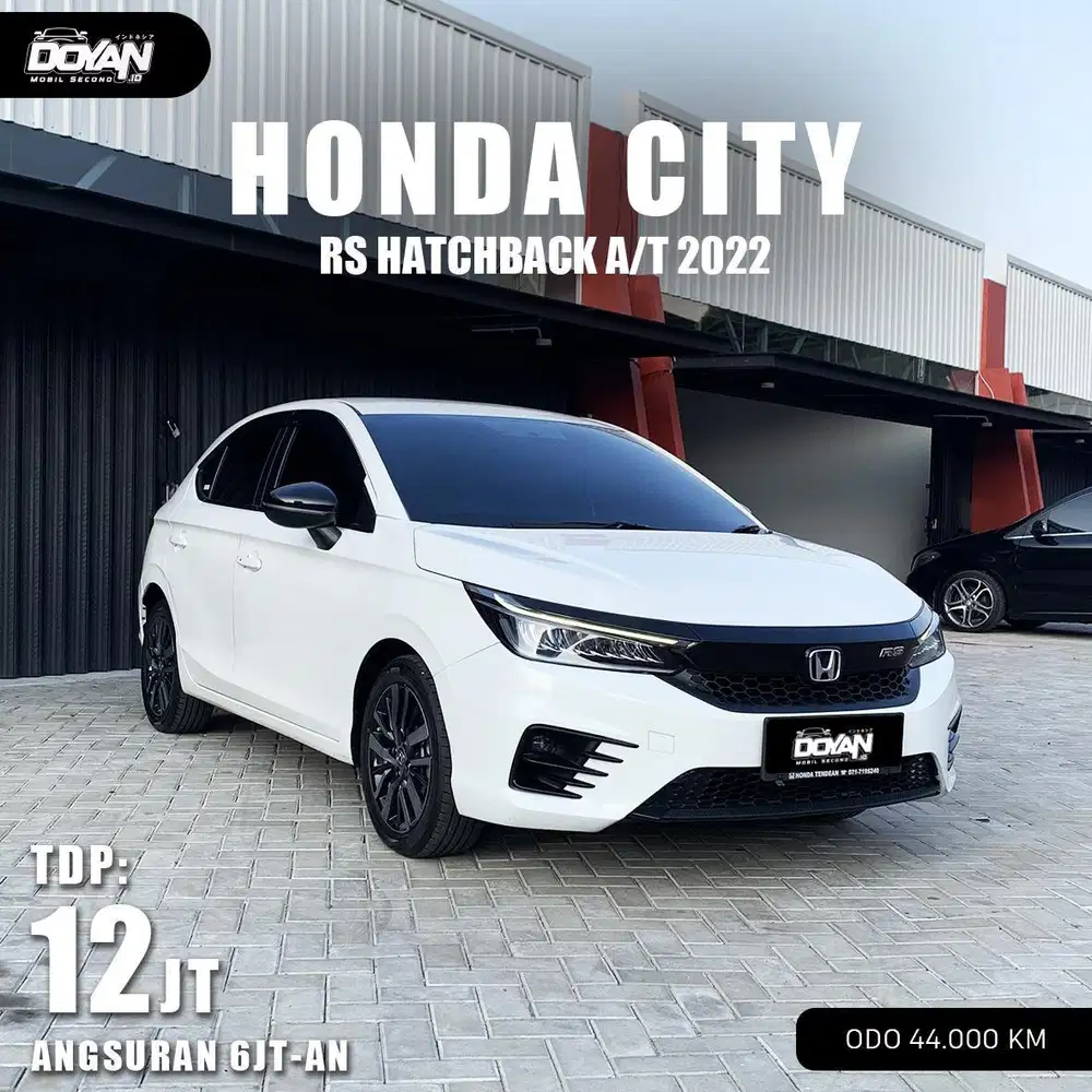 CITY RS HATCHBACK 2022 NON SENSING KM 44RB PUTIH