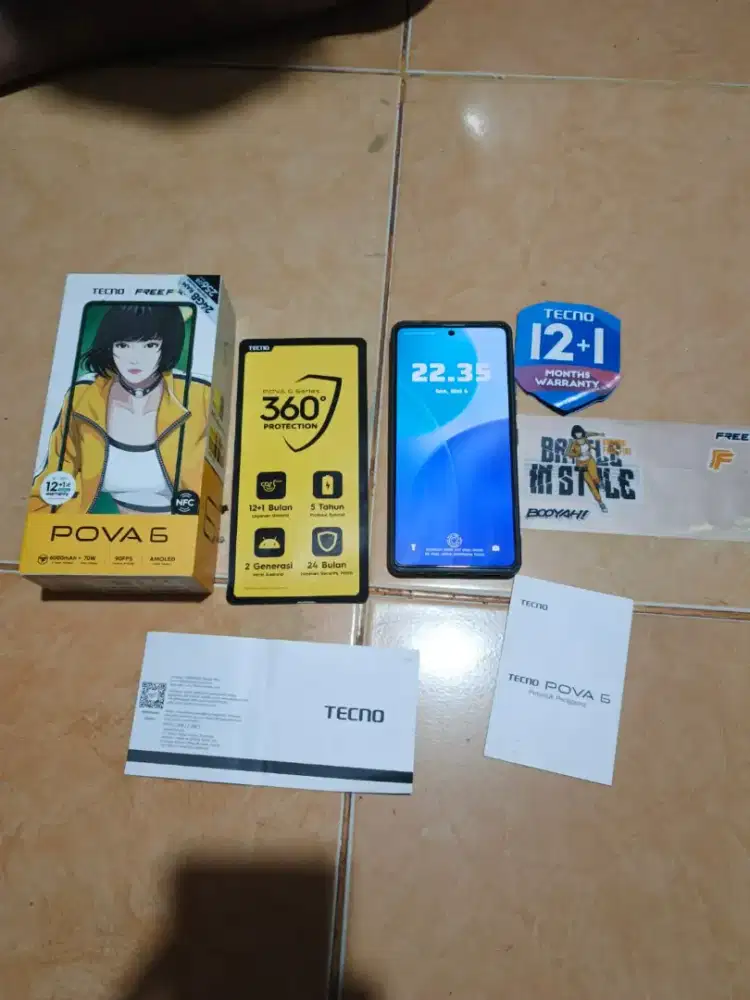 Jual HP tecno pova kondisi 90%