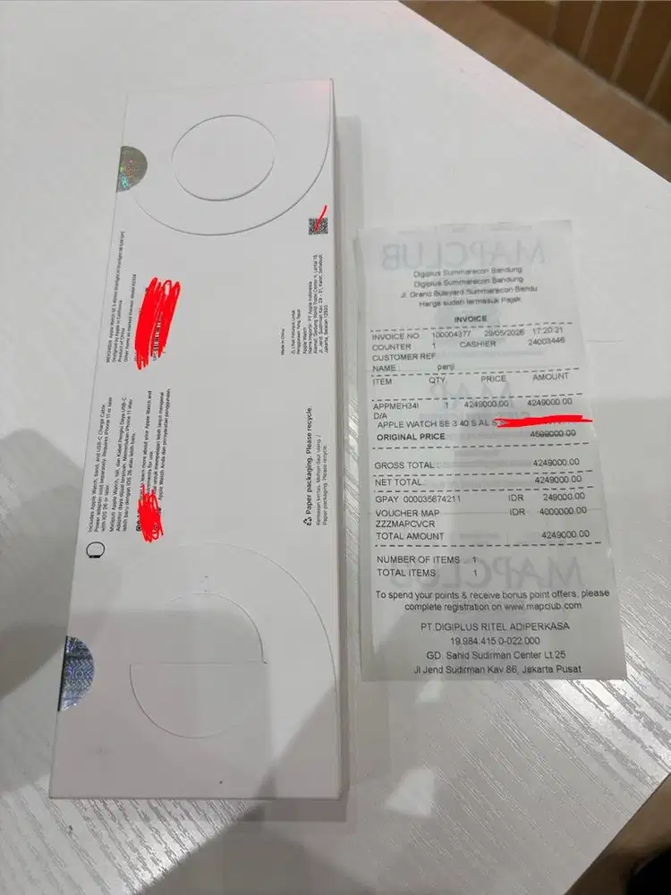 Iwatch SE 3 40mm Starlight / putih Baru