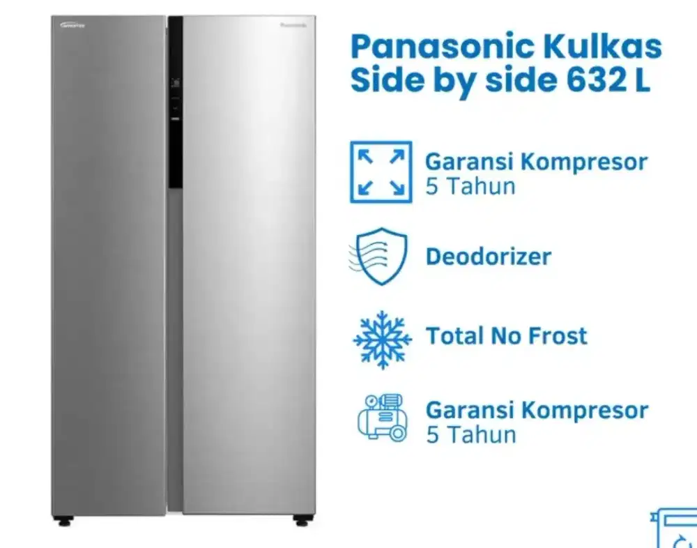 Kulkas Set bu set Panasonic 632L ada promo cashback & cicilan bunga 0%
