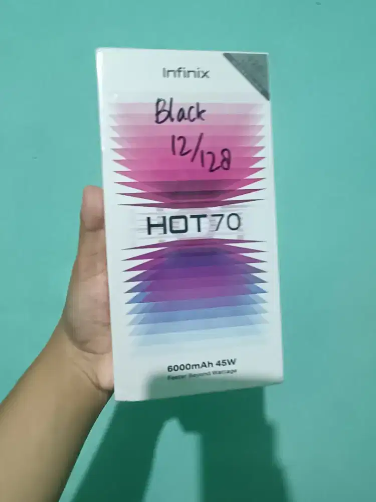 Infinix hot 70 6+6/128gb baru garansi resmi
