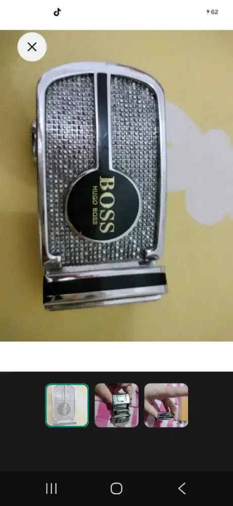 Kepala ikat pinggang cowo merk Boss