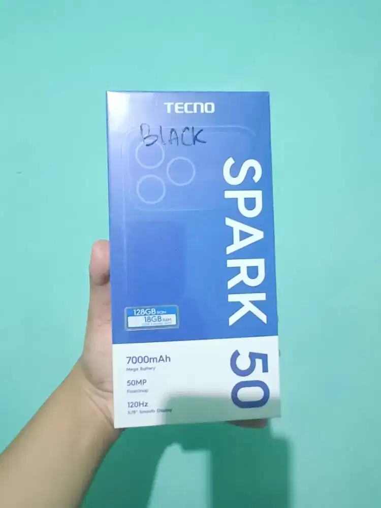 Tecno spark 50 6+6/128gb baru garansi resmi