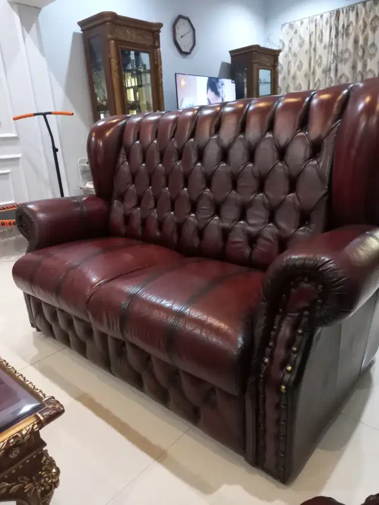 Kursi kulit 2 seater