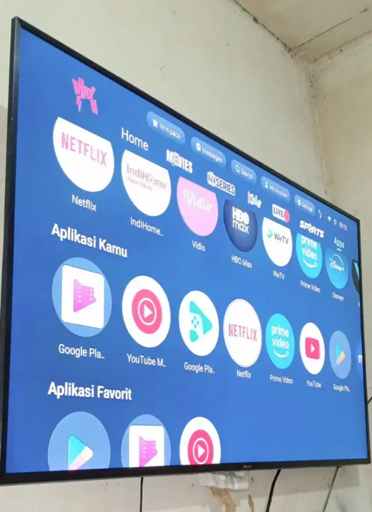 Bu Tv Hisense 55inch smart android digital,jual butuh,pemakaian 1th'an