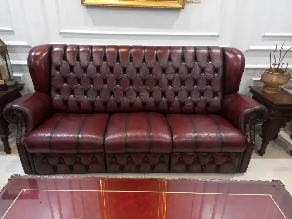 Kursi kulit 3 seater