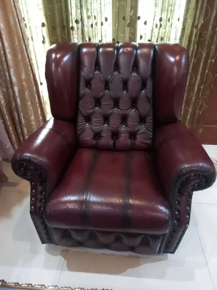 Kursi kulit 1 seater