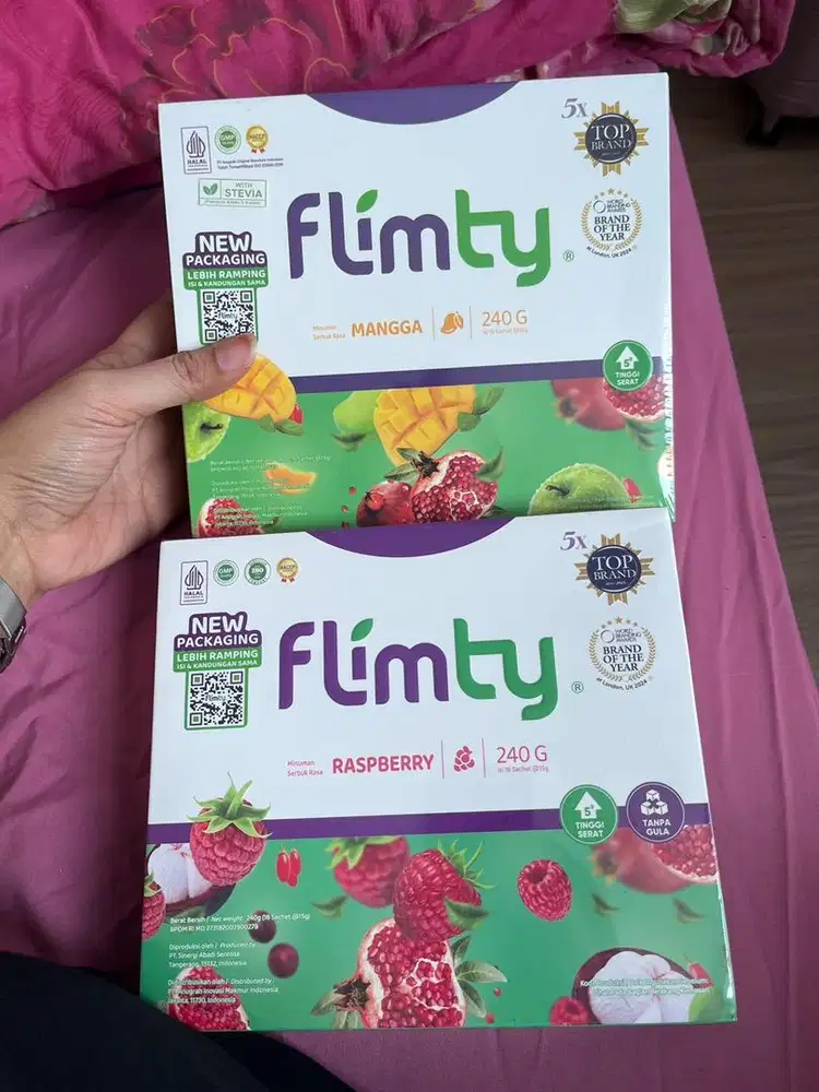 Flimty 2 box rasberry dan mangga