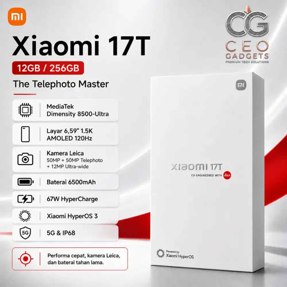 Xiaomi 17T 12GB/256GB New