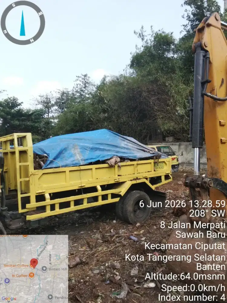 Jasa buang puing sampah proyek bongkaran galian
