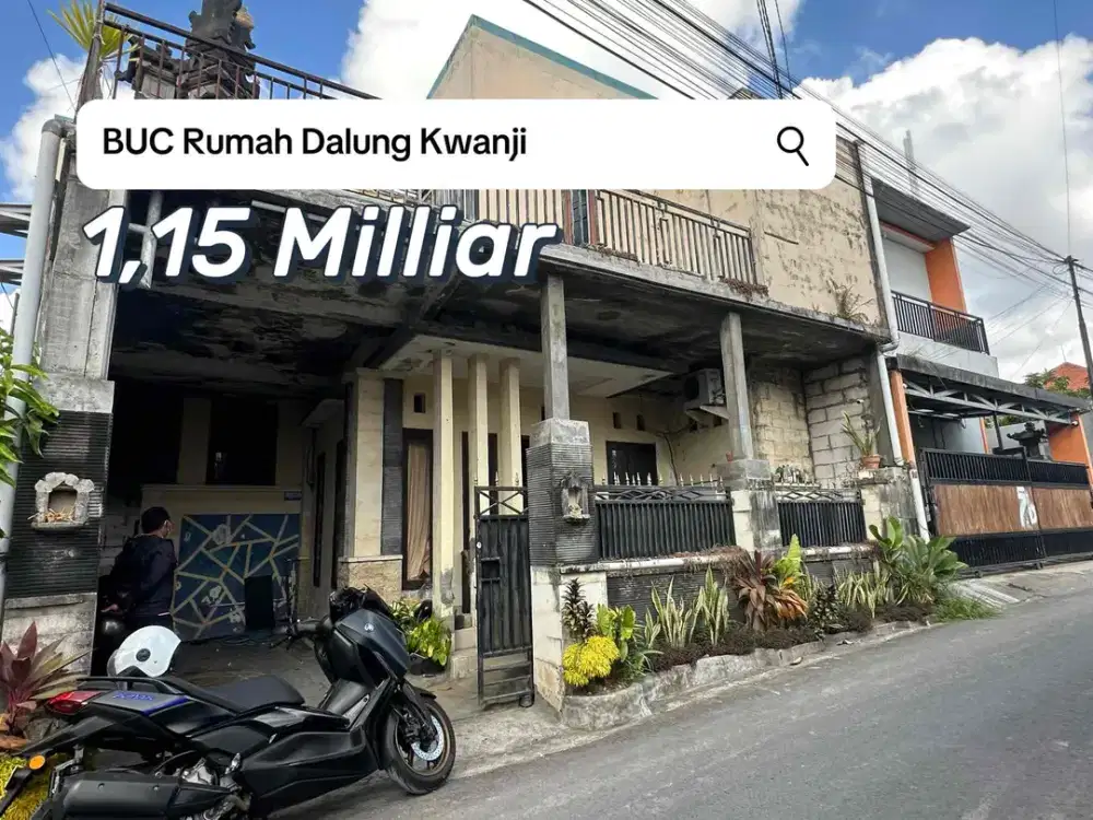 SALE Rumah 2 Lantai SHM Dekat Kebo Iwa