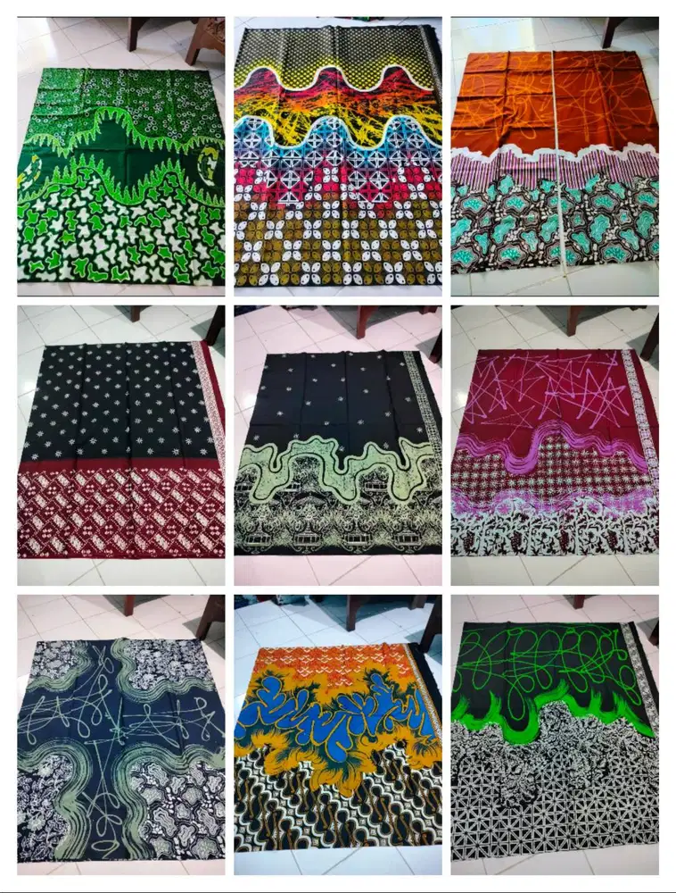 Cuci Gudang Kain Batik Tulis, Cap, Kombinasi, Abstrak