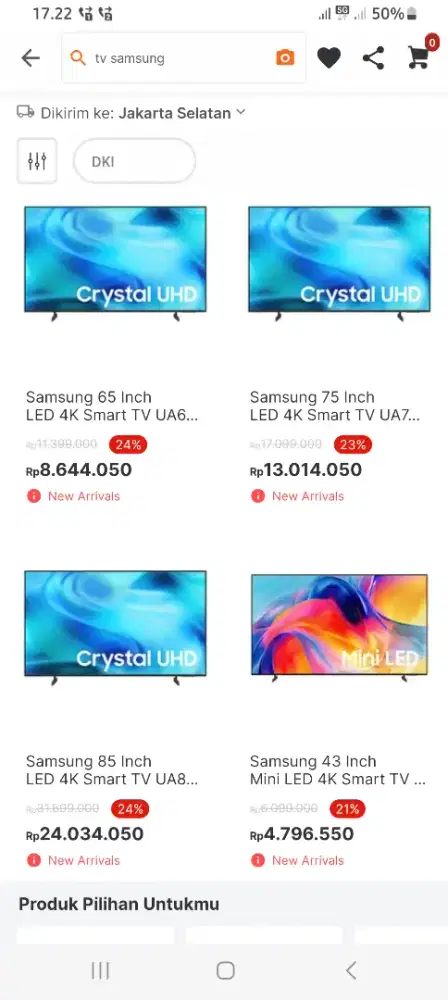 Tv samsung miniled promo terbatas