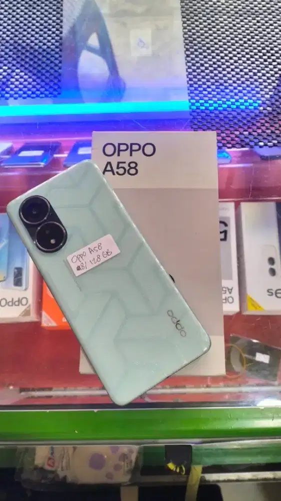 Jual hp Oppo A58 8/128 gb full set