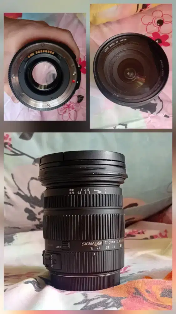 Jual lensa Sigma 17-50mm f/2.8 EX DC OD HSM mount Canon