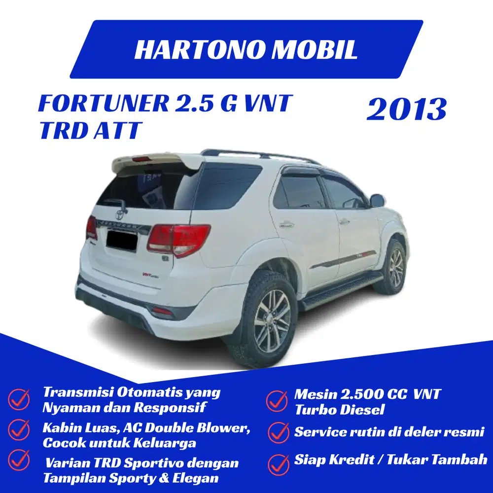 Fortuner 2.5 VNT TRD AT 2013