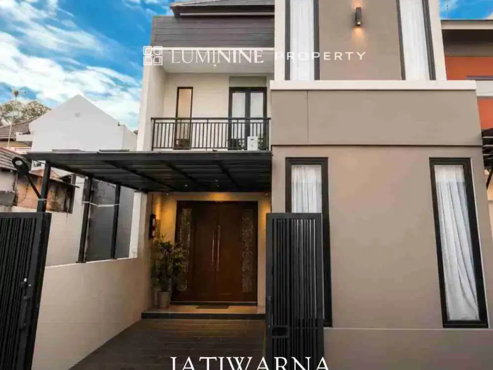 JUAL HARGA OK. RUMAH CANTIK FURNISHED KEREN SIAP HUNI,MODERN KEKINIAN DI JATIWARNA BEKASI