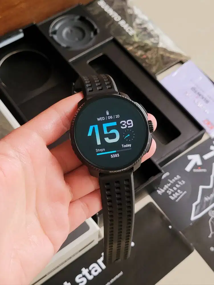 SUUNTO RACE All Black 49mm Stainless Steel Garansi Resmi Fullset Ori