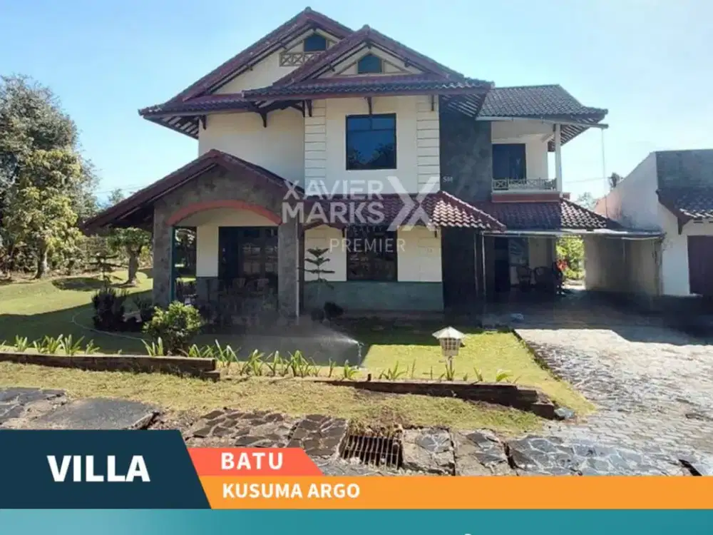 Dijual Villa Aktif Furnish Dekat Jatim Park di Kusuma Agro Batu