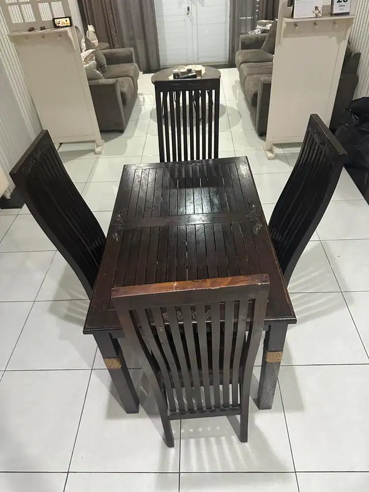 Jual meja kursi kayu jati