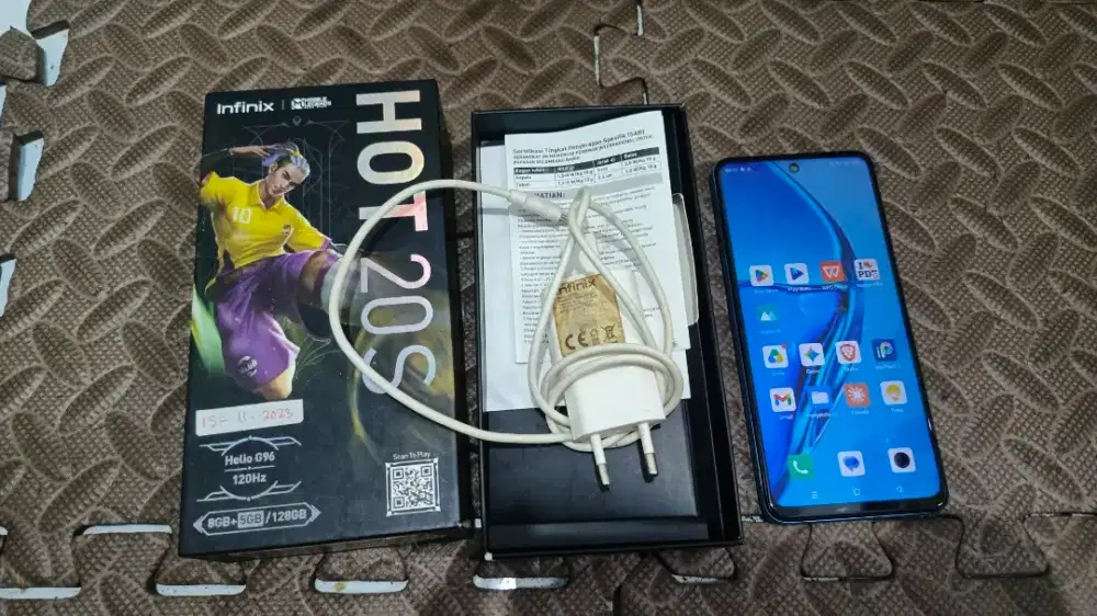 Jual Cepat HP Infinix Hot 20s 8+5GB/128GB Full set