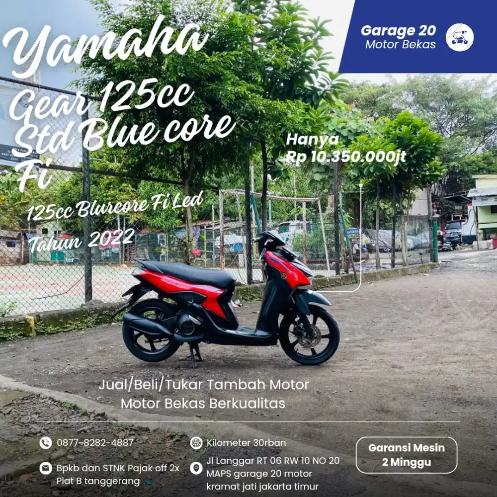 Yamaha All New Gear 125cc Std Bluecore LED Tahun 2022