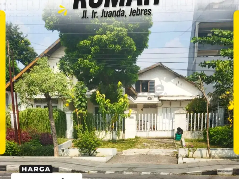 Rumah Megah Super Luas Sangat Strategis Cocok untuk Gudang atau Ruang Usaha di Jl. Ir. Juanda Jebres Surakarta