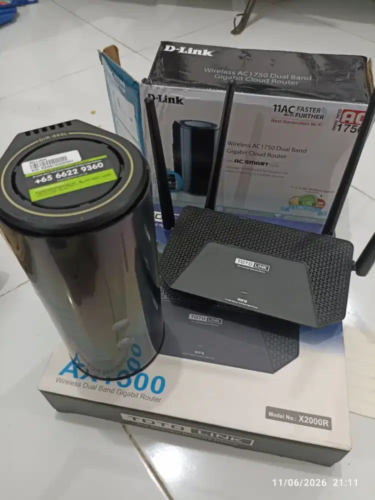 Router Totolink X2000R & Dlink 868L Cloud router