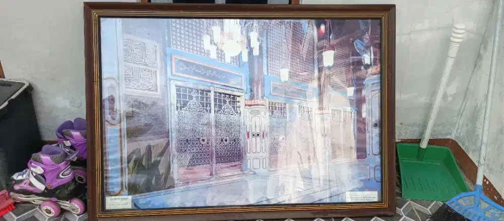 Pigura Foto Masjid Nabawi Madinah Arab Saudi