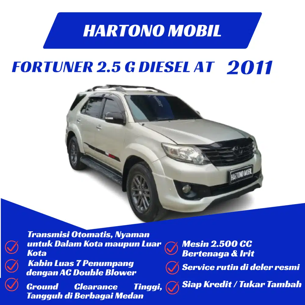 Grand Fortuner G 2.5 AT TRD 2011