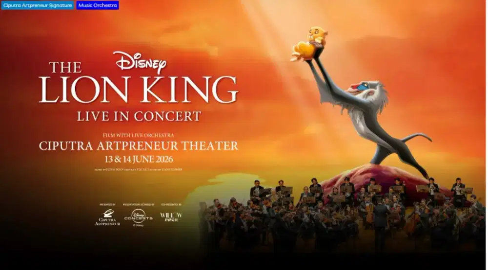 Tiket The Lion King Live In Concert