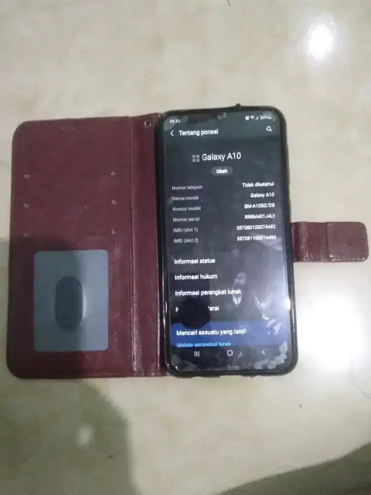 Samsung galaxi A10 2/32 minus layar retak & untuk fungsi semua normal