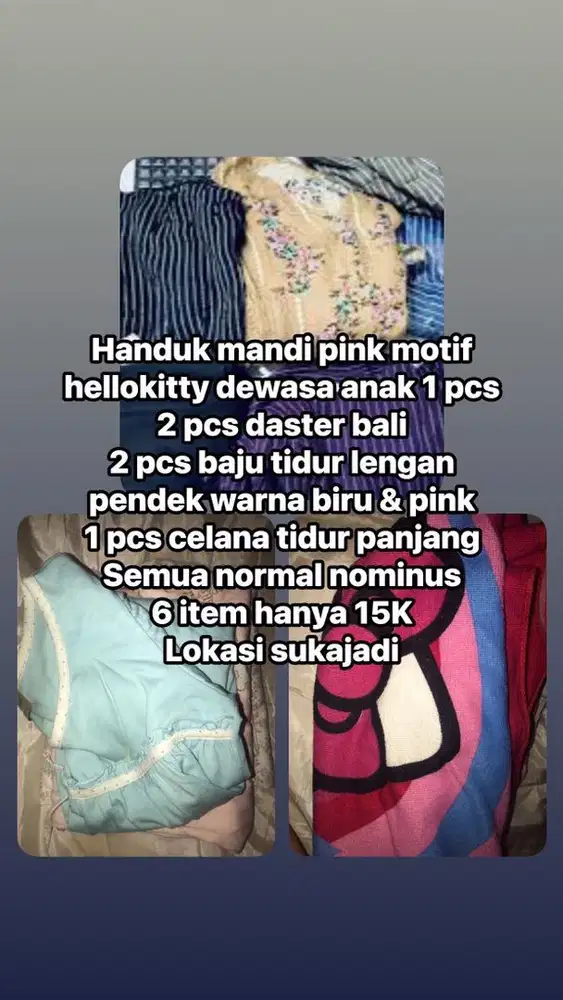 Barang gakepake nominus murah