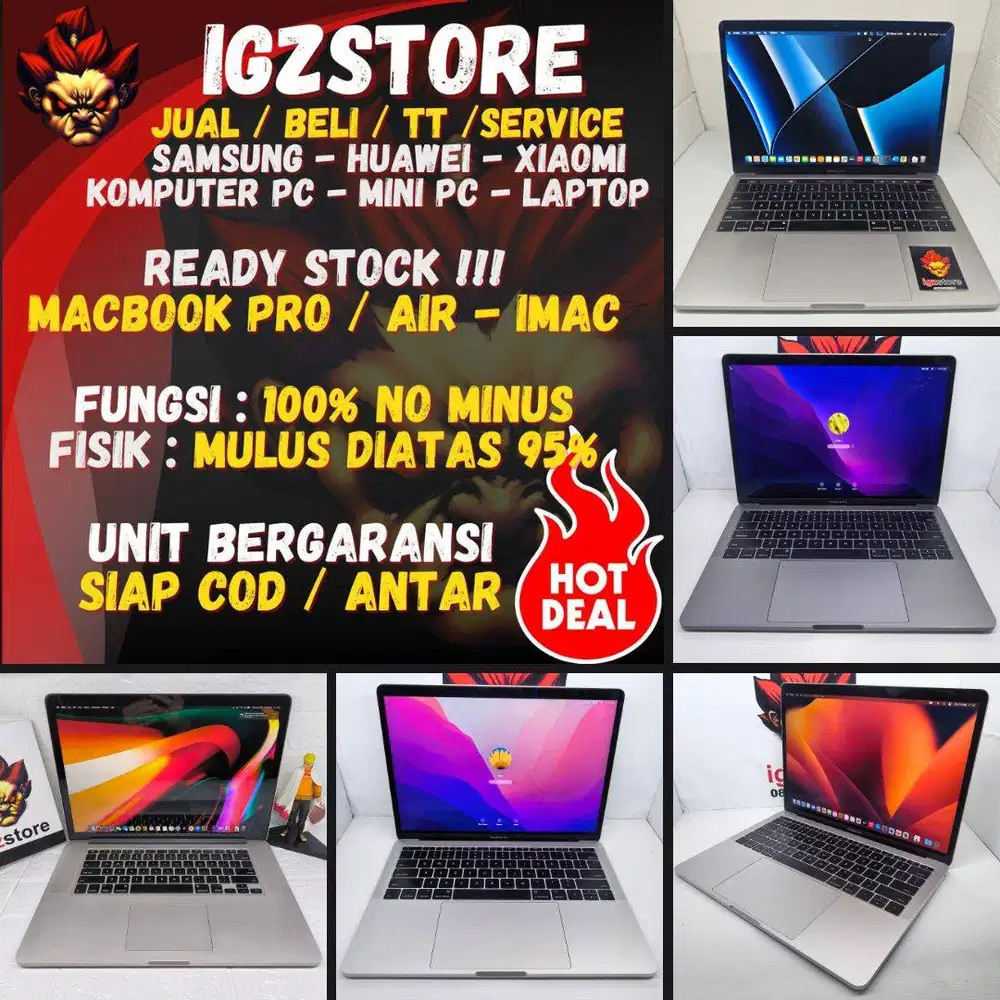SIAP COD NO MINUS : JUAL BELI TT Macbook Pro Macbook Air 2011-2020