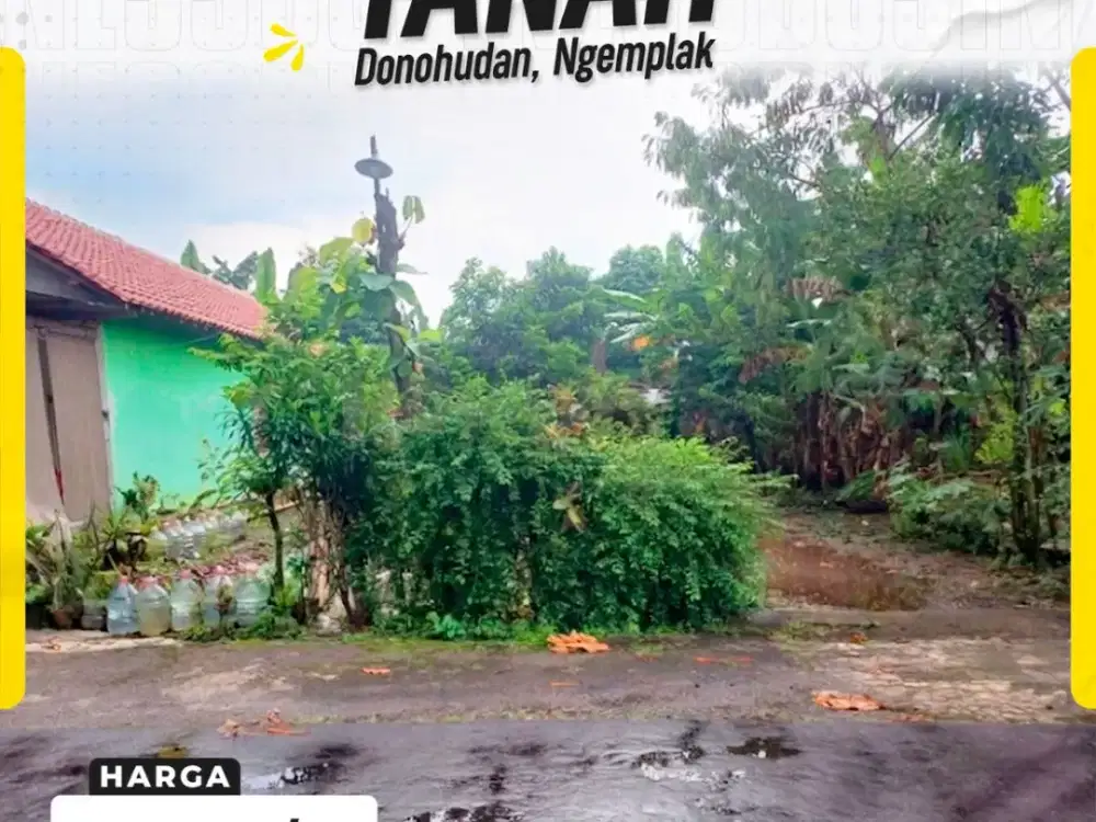 Tanah Kavling Strategis Siap Bangun Lingkungan Asri di Donohudan Ngemplak Boyolali