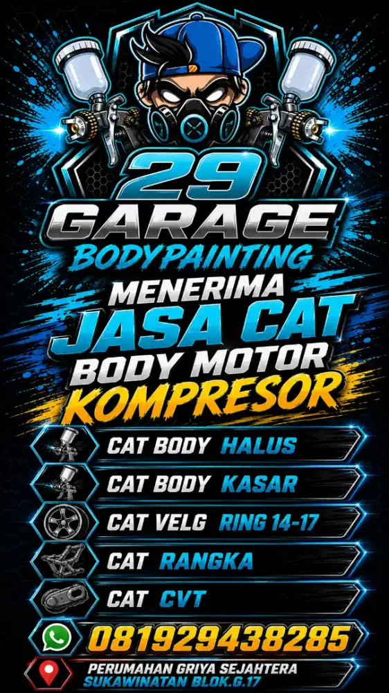 JASA CAT BODY MOTOR KOMPRESOR
