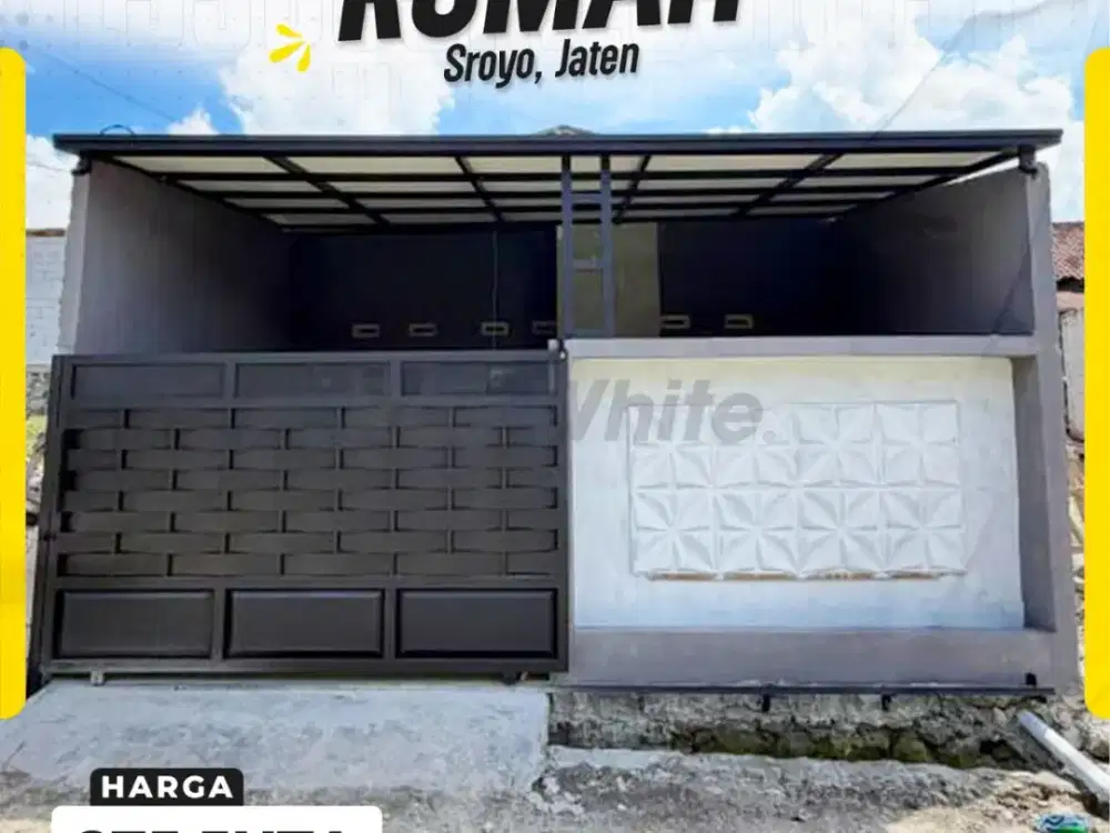 Rumah Minimalis Modern Siap Huni Desain Menawan di Sroyo Jaten Karanganyar