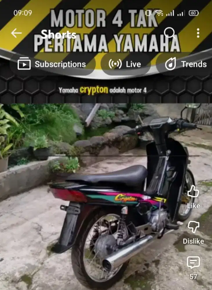 Jual Yamaha crypton 4 tak pertama yamaha